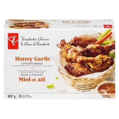 President's Choice Honey Garlic Chicken Wings 907 g, $2.09/100g