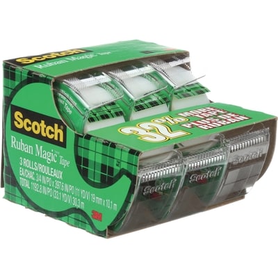 Scotch Magic Tape Caddy, 3 Pack 1 ea, $5.00/1ea