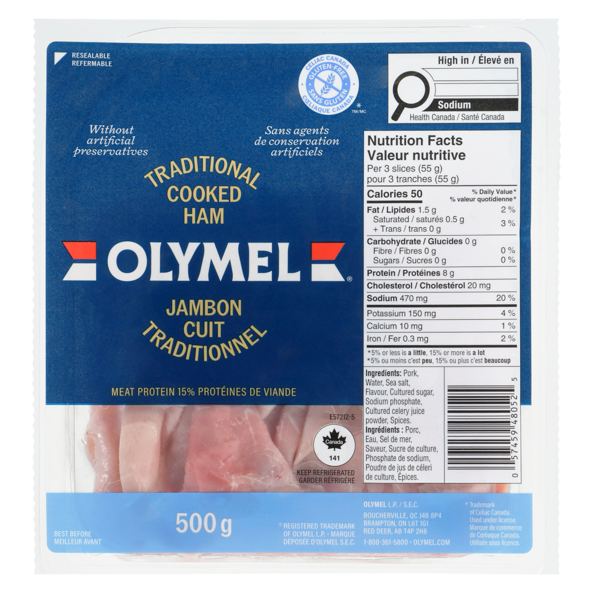 Traditional Cooked Ham, Club Pack