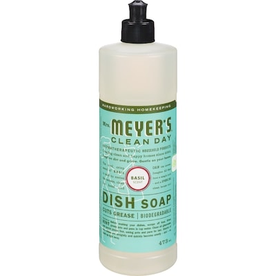 Mrs. Meyer's Clean Day Basil Scent Dish Soap 473 ml, $1.58/100ml