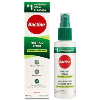 Bactine Liquid First-Aid Pump Spray 105 ml, $9.51/100ml