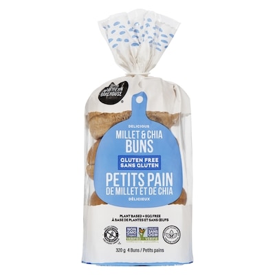 Little Northern Bakehouse Millet & Chia Hamburger Buns 320 g, $2.50/100g