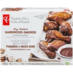 le Choix du Président Ailes de poulet fumées au bois dur assaisonnées à sec 800 g, 2,13 $/100g