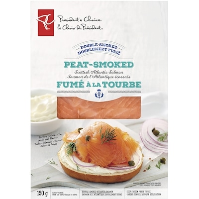 President's Choice Scottish Atlantic Salmon Peat-Smoked  150 g, $7.33/100g