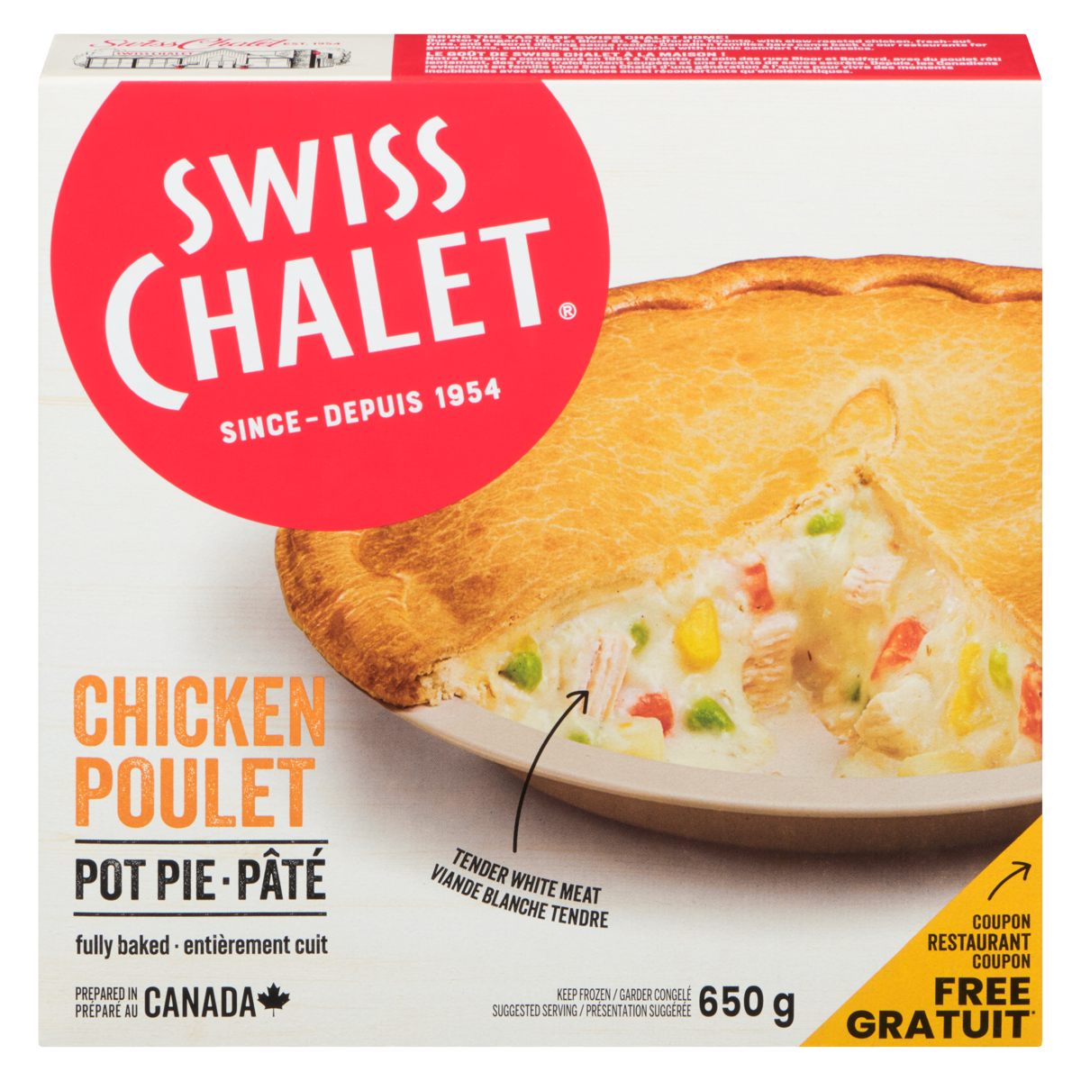 Swiss Chalet Chicken Pot Pie