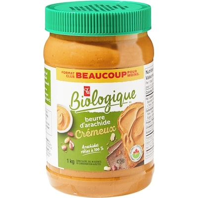 Beurre d’arachide crémeux Biologique, format club