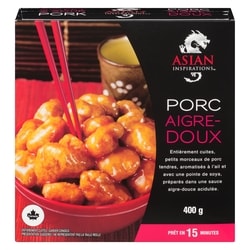Asian Inspirations Porc aigre-doux 400 g, 2,00 $/100g
