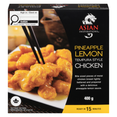 Asian Inspirations Pineapple Lemon Chicken 400 g, $1.25/100g