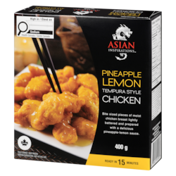Asian Inspirations Pineapple Lemon Chicken - 400 g | Zehrs