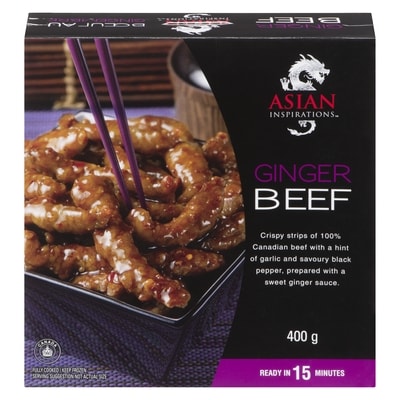 Asian Inspirations Ginger Beef 400 g, $2.00/100g