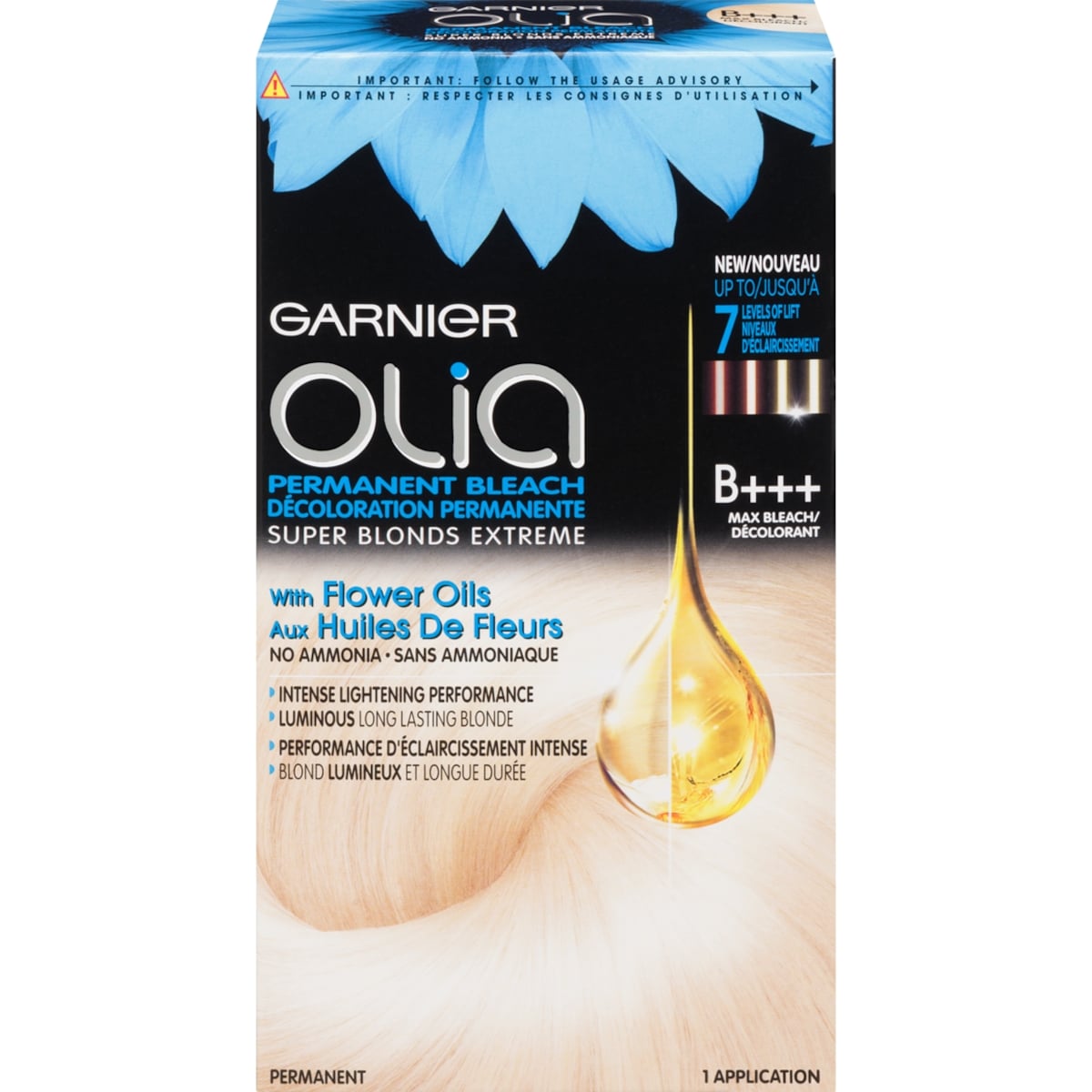 Garnier Olia Permanent Bleach B+++ Max Bleach 1 ea, $12.00/1ea