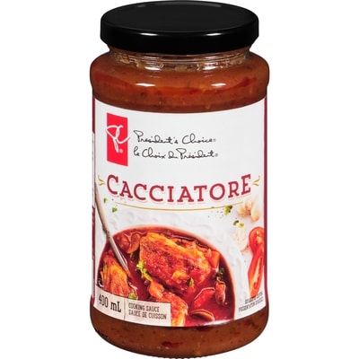President's Choice Cacciatore Cooking Sauce 400 ml, $1.50/100ml