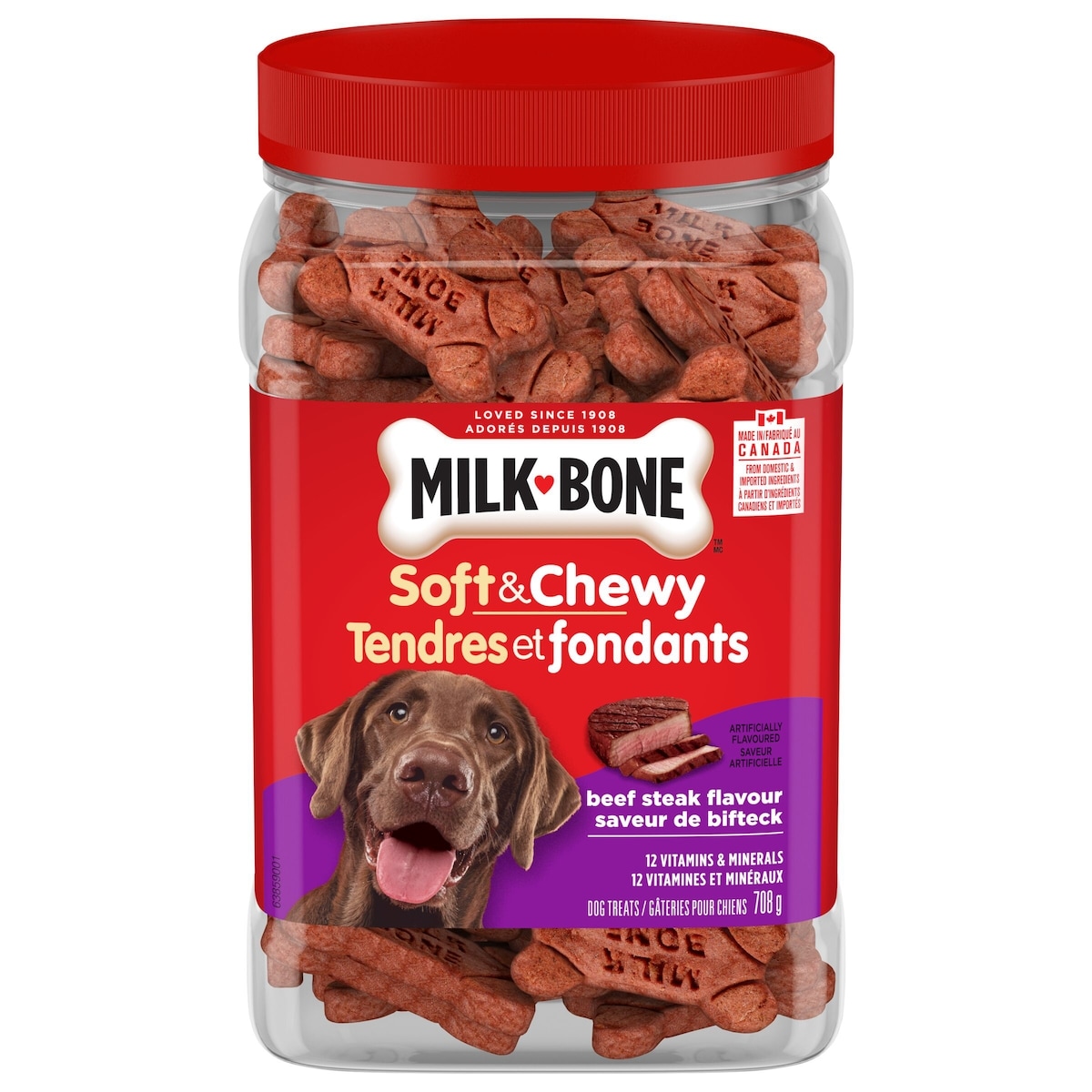 Milk-Bone Dog Treats Soft & Chewy Beef Steak