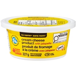 No Name Cream Cheese Product with Jalapeno 227 g, $1.76/100g