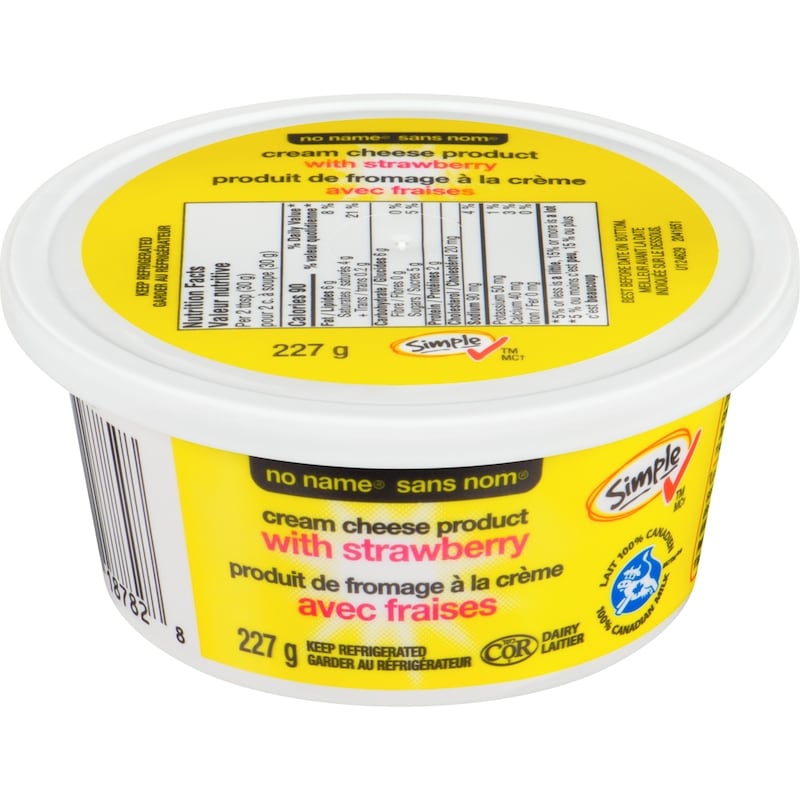 Cream Cheese Product With Strawberries