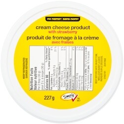 No Name Cream Cheese Product With Strawberries - 227 g | Real