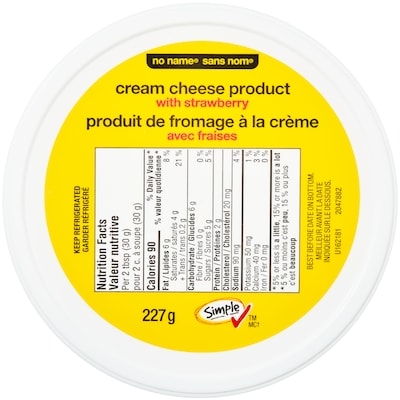 Cream Cheese Product with Strawberry