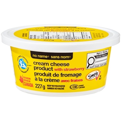 Sans Nom Produit de fromage à la crème avec fraises 227 g, 1,54 $/100g