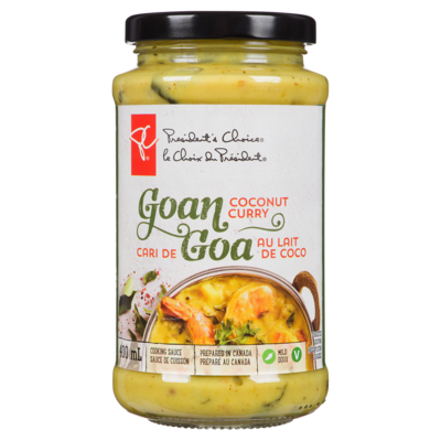 le Choix du Président Cari de Goa au lait de coco 400 ml, 1,50 $/100ml