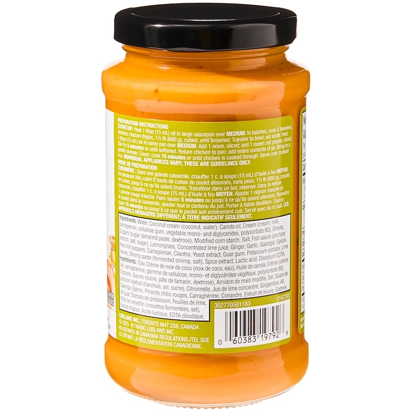 Panang Thaï Curry Cooking Sauce