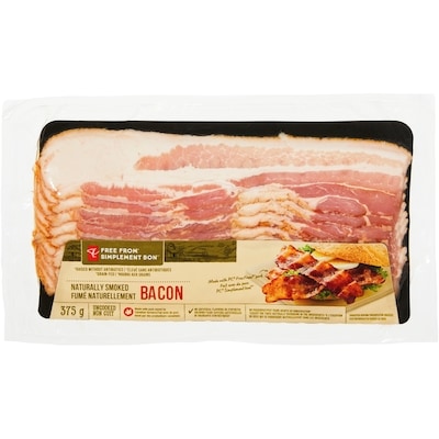 le Choix du Président Bacon Fumé Naturellement Simplement Bon 0.375 kg, 2,67 $/100g