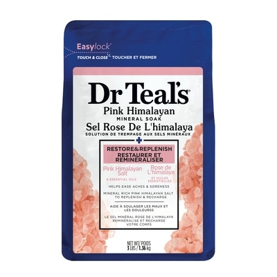 Dr. Teal’s Sels de bain minéral rose de l'Himalaya 1360 g, 0,82 $/100g