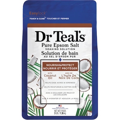 Dr. Teal's Coconut Oil Epsom Salt 1360 g, $0.87/100g