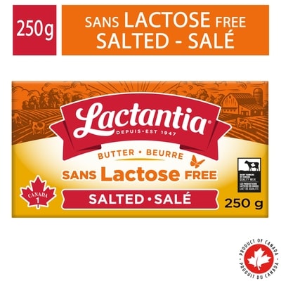 Lactantia Lactose Free Salted Butter 250 g, $2.72/100g