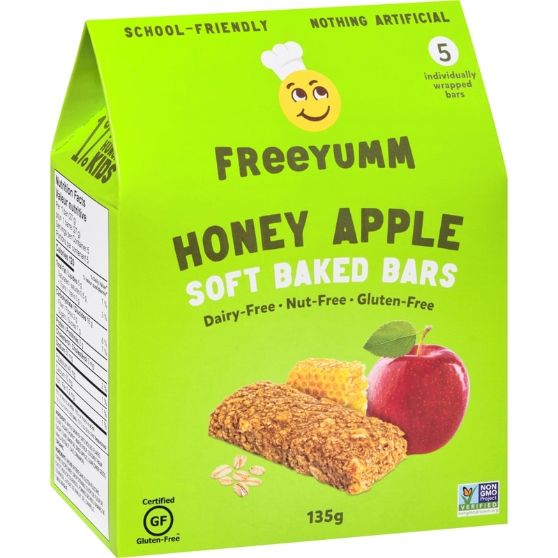 Honey Apple Oat Bars