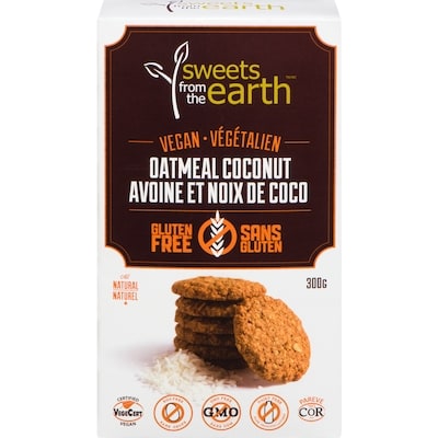 Sweets From The Earth Oatmeal Coconut Cookies 300 g, $2.50/100g