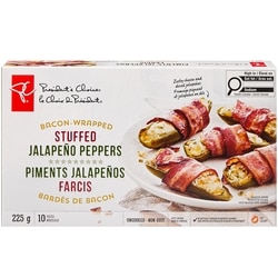 Piments jalapeños farcis bardés de bacon