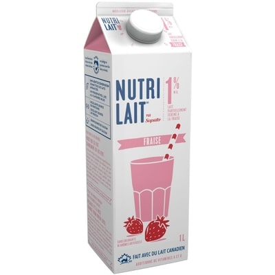 Lait à la fraise