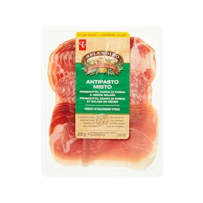 PC Splendido Antipasto misto, format club  200 g, 7,50 $/100g