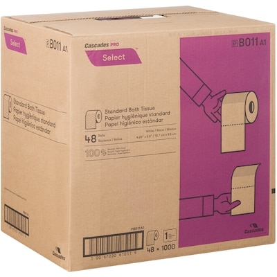 Bath Tissue, 1-Ply, 48 Rolls