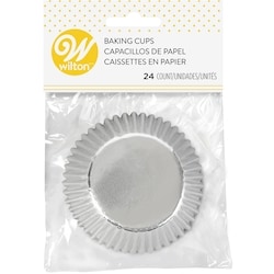 Wilton Silver Foil Cupcake Liners, 24-Count ea Atlantic