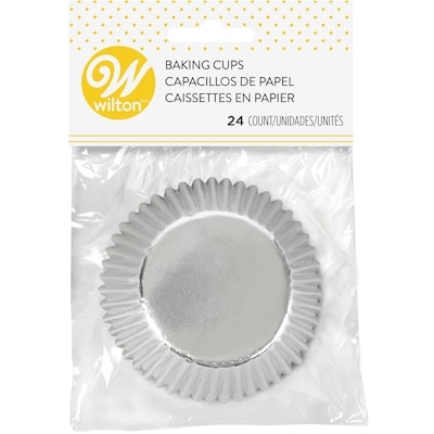 Wilton Silver Foil Cupcake Liners, 24-Count 24x1.0 ea, $0.21/1ea