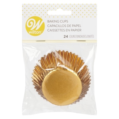 Wilton Gold Foil Cupcake Liners, 24-Count 24x1.0 ea, $0.17/1ea