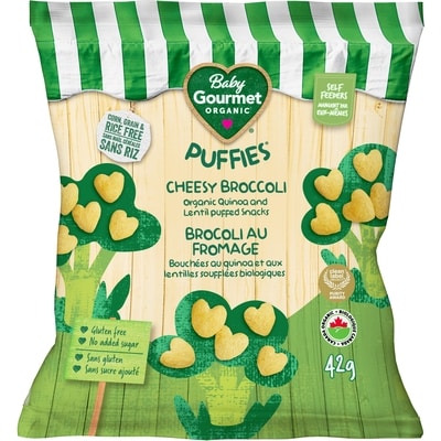 Baby Gourmet Organic Puffies Cheesy Broccoli  42 g, $9.52/100g