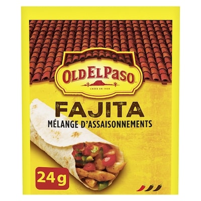 Old El Paso Mélange d’épices à fajita 24 g, 4,96 $/100g