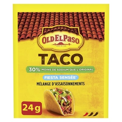 Old El Paso Assaisonnement à taco, Fiesta sensée 24 g, 9,12 $/100g