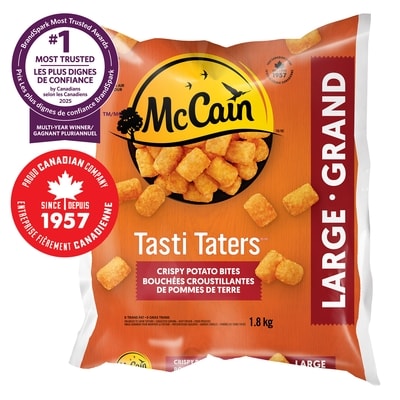 McCain Tasti Taters, Tater Tots 1.8 kg, $0.42/100g