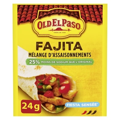 Old El Paso Fiesta Sensée Mélange d'assaisonnements Fajita 24 g, 9,54 $/100g