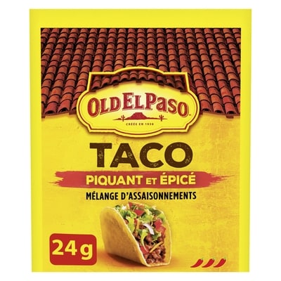 Old El Paso Assaisonnement à taco, Piquant et épicé 24 g, 9,12 $/100g