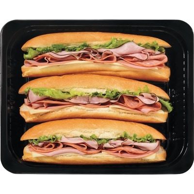 null The Big Sub Sandwiches, 3 Pack 1 kg, $1.05/100g