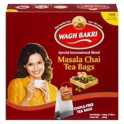 Wagh Bakri Tea, Masala Chai Bags Special International Blend 100 Bags 200 g, $3.75/100g
