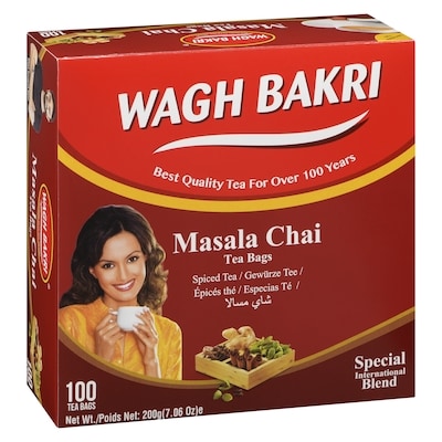 Sachets de thé chai Masala, mélange international spécial, 100&nbsp;sachets