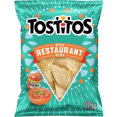 Tostitos Chips tortillas style restaurant 275 g, 2,00 $/100g