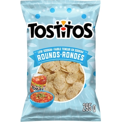 Tostitos Chips tortilla Rondes Faible teneur en sodium 295g 295 g, 1,86 $/100g