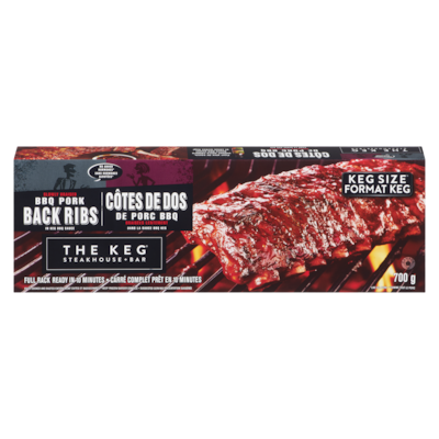 The Keg BBQ Pork Back Ribs 700 g, $3.15/100g