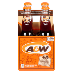 A&W Root Beer 4x341.0 ml, $0.73/100ml